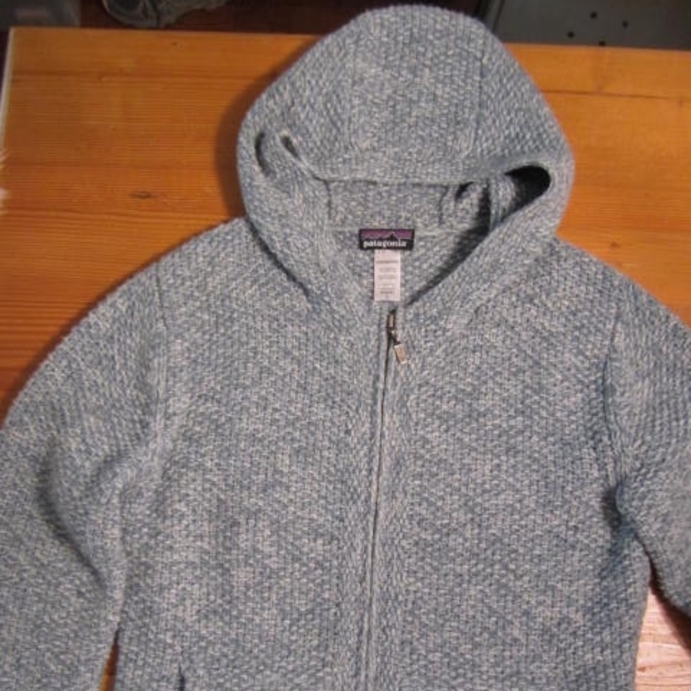 Patagonia W's wool sweater Large light blue